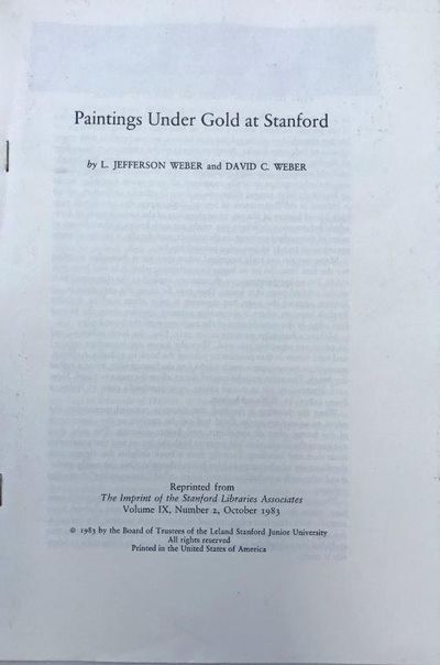 Image for Paintings Under Gold at Stanford.