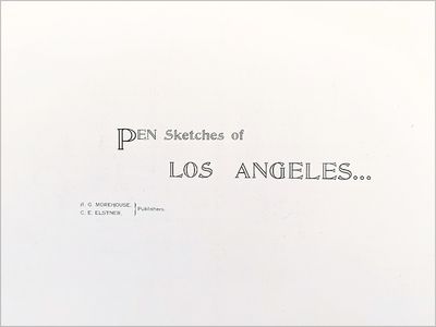 Image for Pen Sketches of Los Angeles, California.
