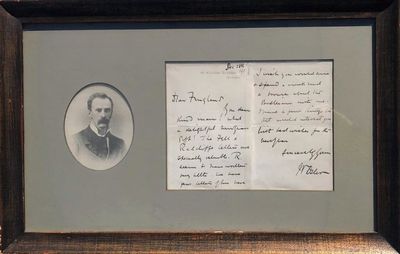 Image for AUTOGRAPH LETTER SIGNED from Osler to William Fingland. 12/28/1911.