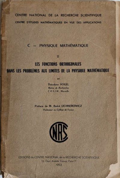 Image for Les Fonctions Orthogonales dans les Problemes aux Limites de la Physique Mathematique.