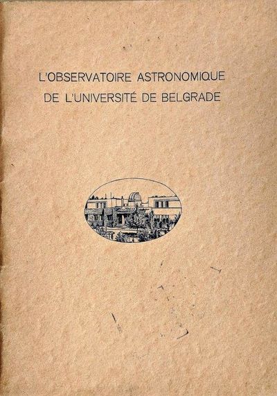 Image for L'Observatoire Astronomique de l'Universite? de Belgrade.