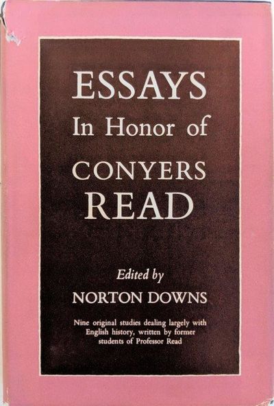 Image for Essays in Honor of Conyers Read.