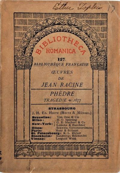 Image for Phedre, Tragedie 1677.